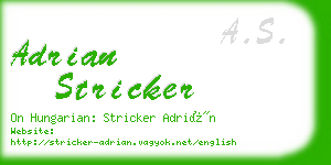 adrian stricker business card